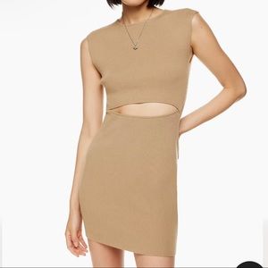 Wilfred Free Aritzia 
Cut-Out Knit Mini Dress